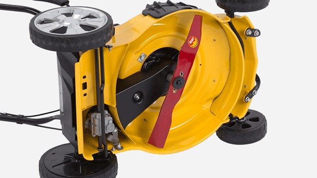 Sharpen lawn mower blade