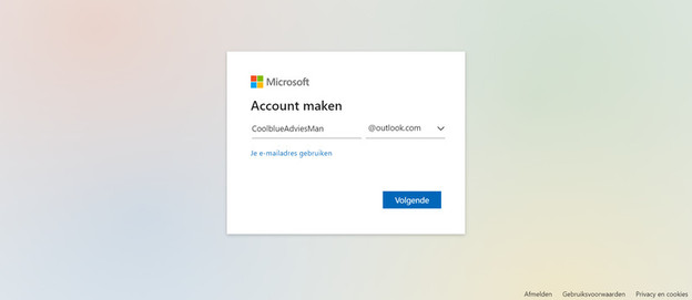 Microsoft Anmeldebildschirm