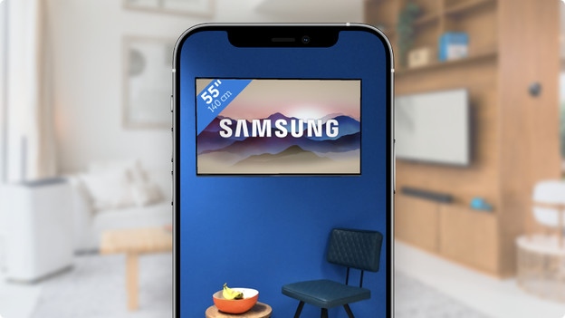 Stell virtuell Fernseher in deinem Raum auf