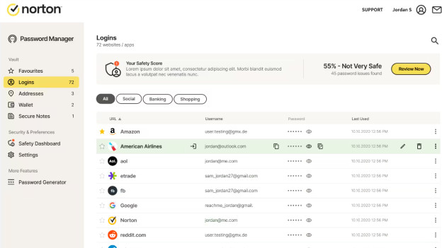 Norton Password Manager