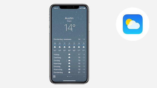 Apple iPhone iOS Weather app