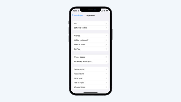 Wähle „iPhone-Speicher“ aus.