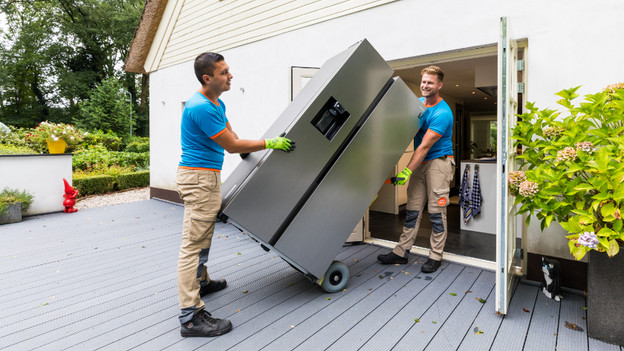 Amerikanischer Side-by-Side-Kühlschrank: nicht die Treppe hoch