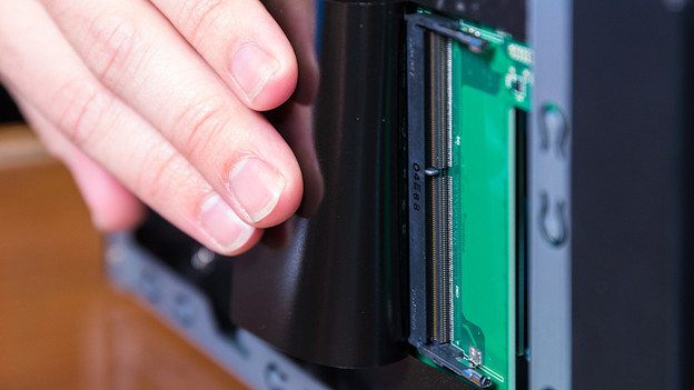 Empty RAM slot in an Asustor NAS