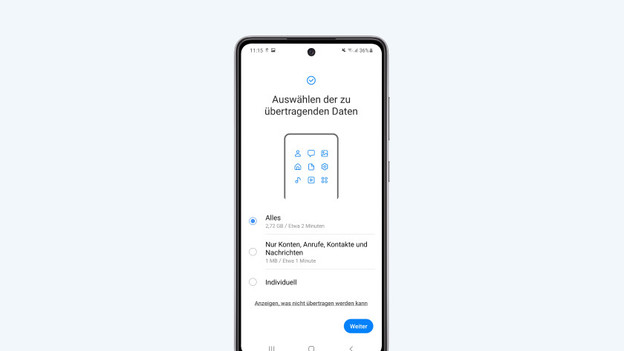 3. Daten übertragen