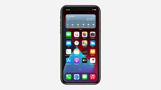 Dein Widget wurde hinzugefügt.