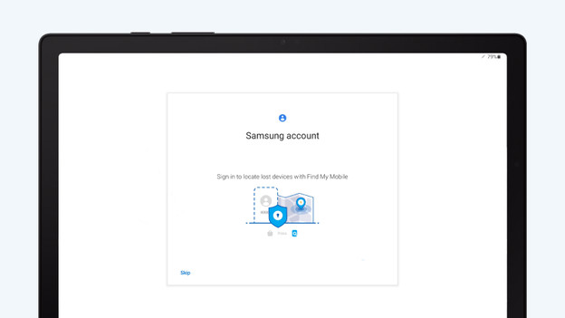 Samsung tablet installation