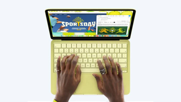 MacBook Neo: schnelles Arbeiten mit integrierter Tastatur