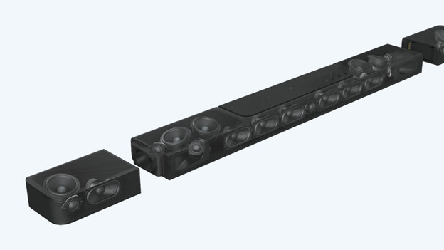 JBL Bar 1300: 21, of which 6 aimed upwards