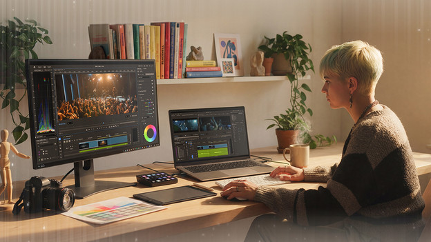 Person nutzt NVIDIA Studio