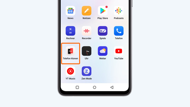 „Telefon klonen“ öffnen