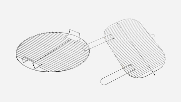 Grillrost aus verchromtem Stahl