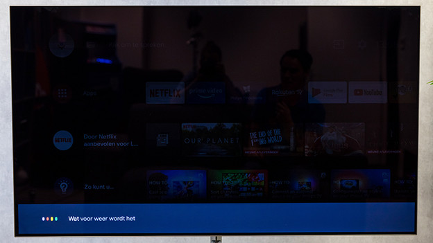 Über die Sprachsteuerung kannst du nach dem Wetter fragen