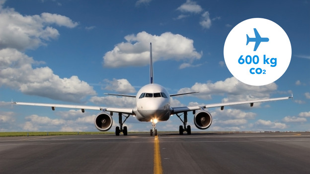 A spart die Emissionen eines Hin- und Rückflugs nach Rom