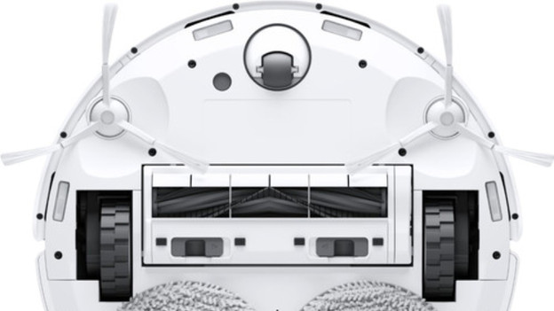 Side brush robot vacuum