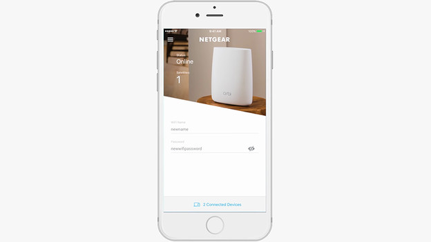 Weitere Optionen in der Orbi-App