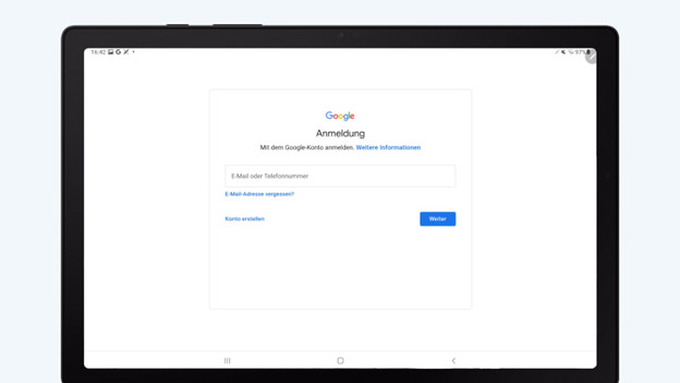 gmail hotmail yahoo einstellen tablet