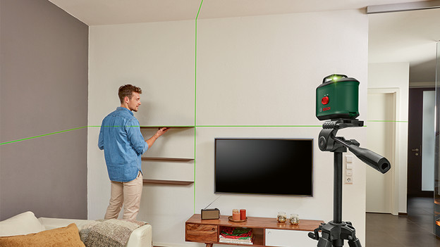 Reichweite Kreuzlinienlaser