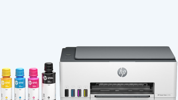 HP Smart Tank Drucker mit Tintenflaschen