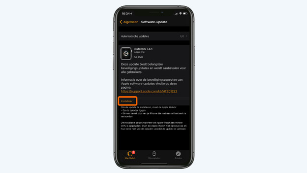 Wähle „Installieren“.