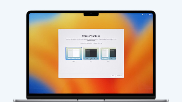 Choose MacBook theme