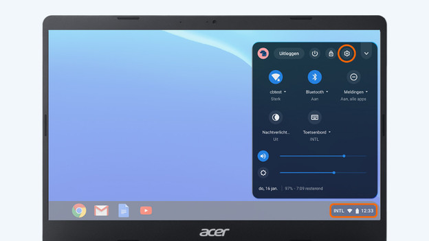 Open printer settings