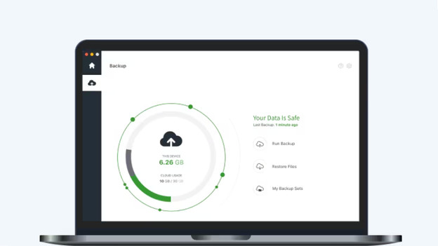 With Cloud Backup, you can make online backups of your data that you store with Norton
