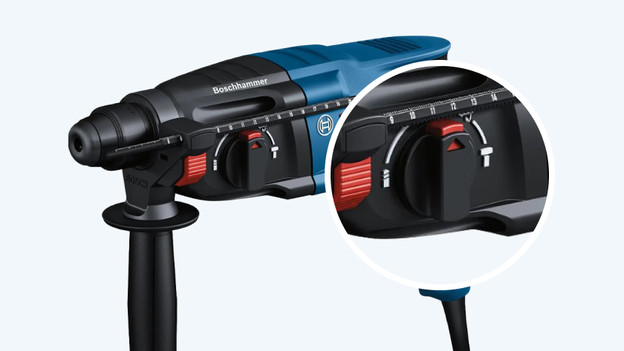 Bohrmaschine mit Schlag-, Hammer- oder Bruchfunktion