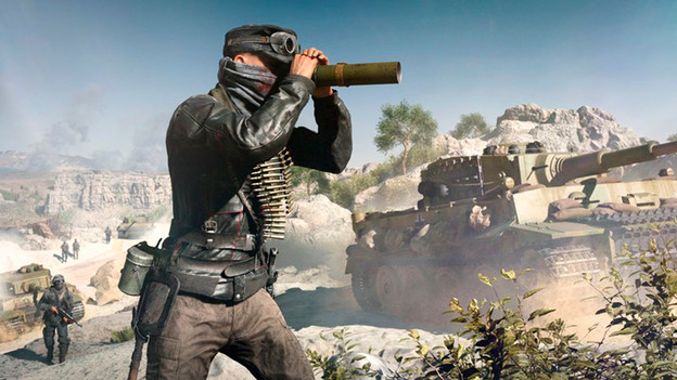 Battlefield V auf dem Laptop.