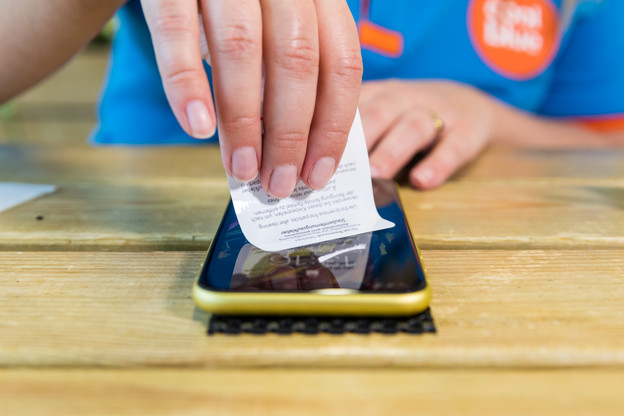 Remove dust with sticker