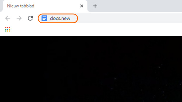 Quickly open a new document with Google Docs and docs.new.