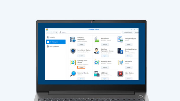 Synology Package Center für Drive Server