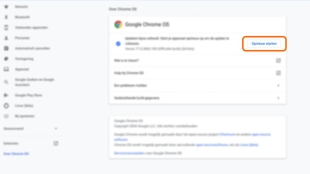 Restart your Chromebook