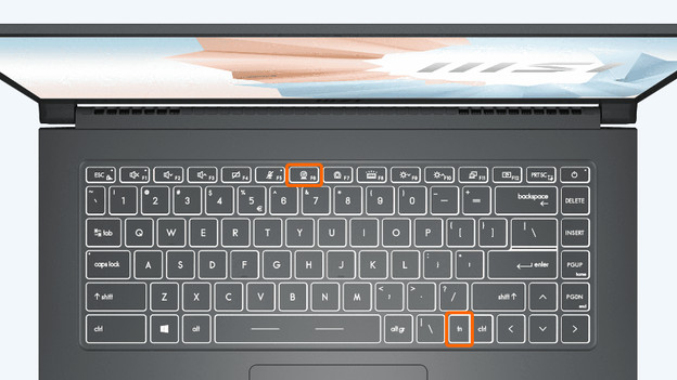 Tastenkombination am Laptop