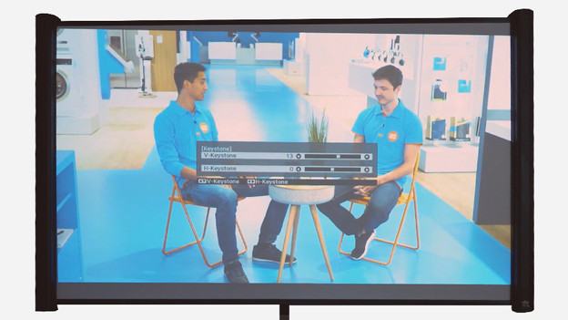 Keystone correction corners