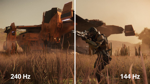 Gaming-Monitor 144 Hz Bildwiederholfrequenz Refresh Rate schnell