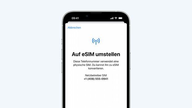 Physische SIM-Karte in eSIM konvertieren
