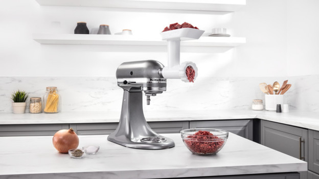 Meat grinder attachment