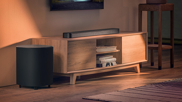 Lautsprecheraufstellung JBL Soundbar