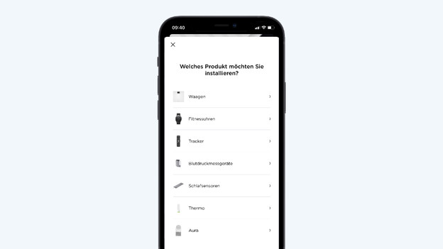 Waage mit der Health-Mate-App verbinden