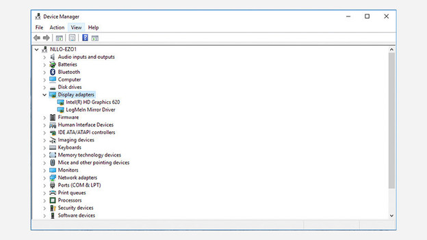 Der Bildschirm, auf dem die Updates deinstalliert und neu installiert werden