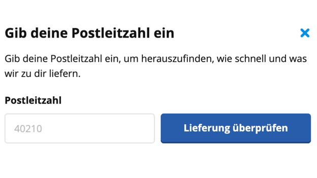 Postleitzahl-Checker
