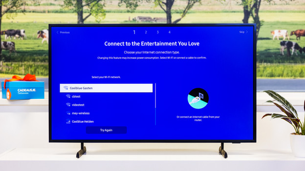Select your WiFi network