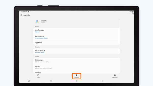 Wähle unten „Löschen“.