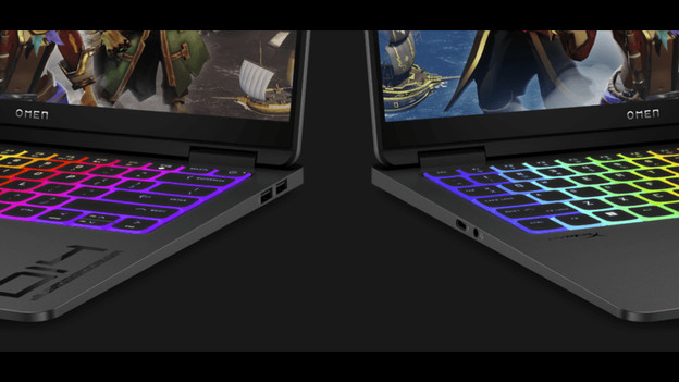 HP OMEN Transcend gaming laptops and lighting adjustable per key