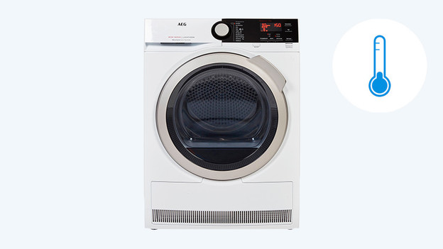 Wärmepumpentrockner: niedrig (Wäsche bleibt länger schön)