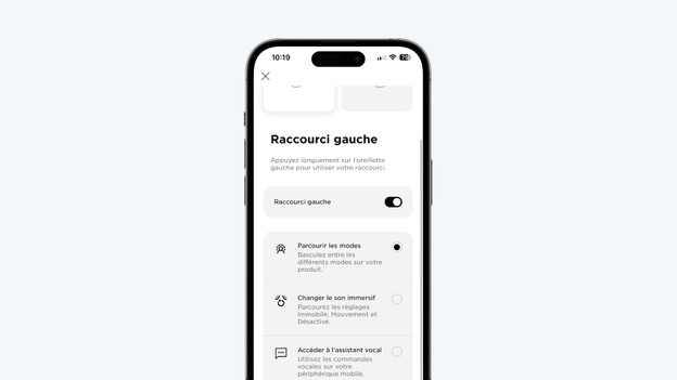 Bedienung Bose-In-Ear-Kopfhörer anpassen