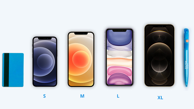 Large and small iPhone sized in comparison