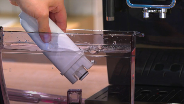 Entferne den Wasserfilter