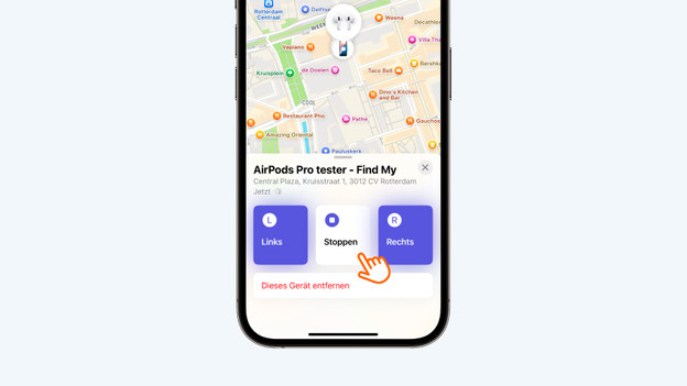 Wähle "Wiedergabe stoppen".